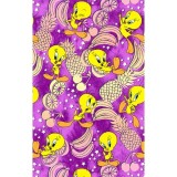 TF797 Tooniforms Tuckable Print Top with Chest Pocket by Cherokee - Tropical Tweety