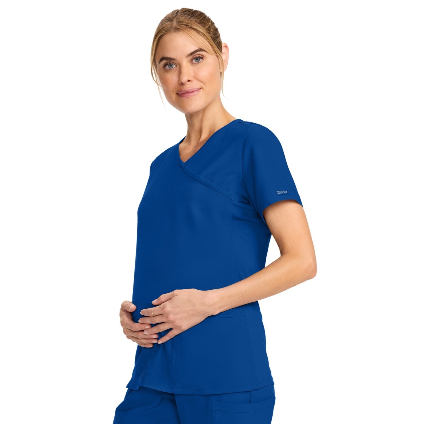 CK701A WW Originals Ultra Maternity Mock Wrap Top by Cherokee