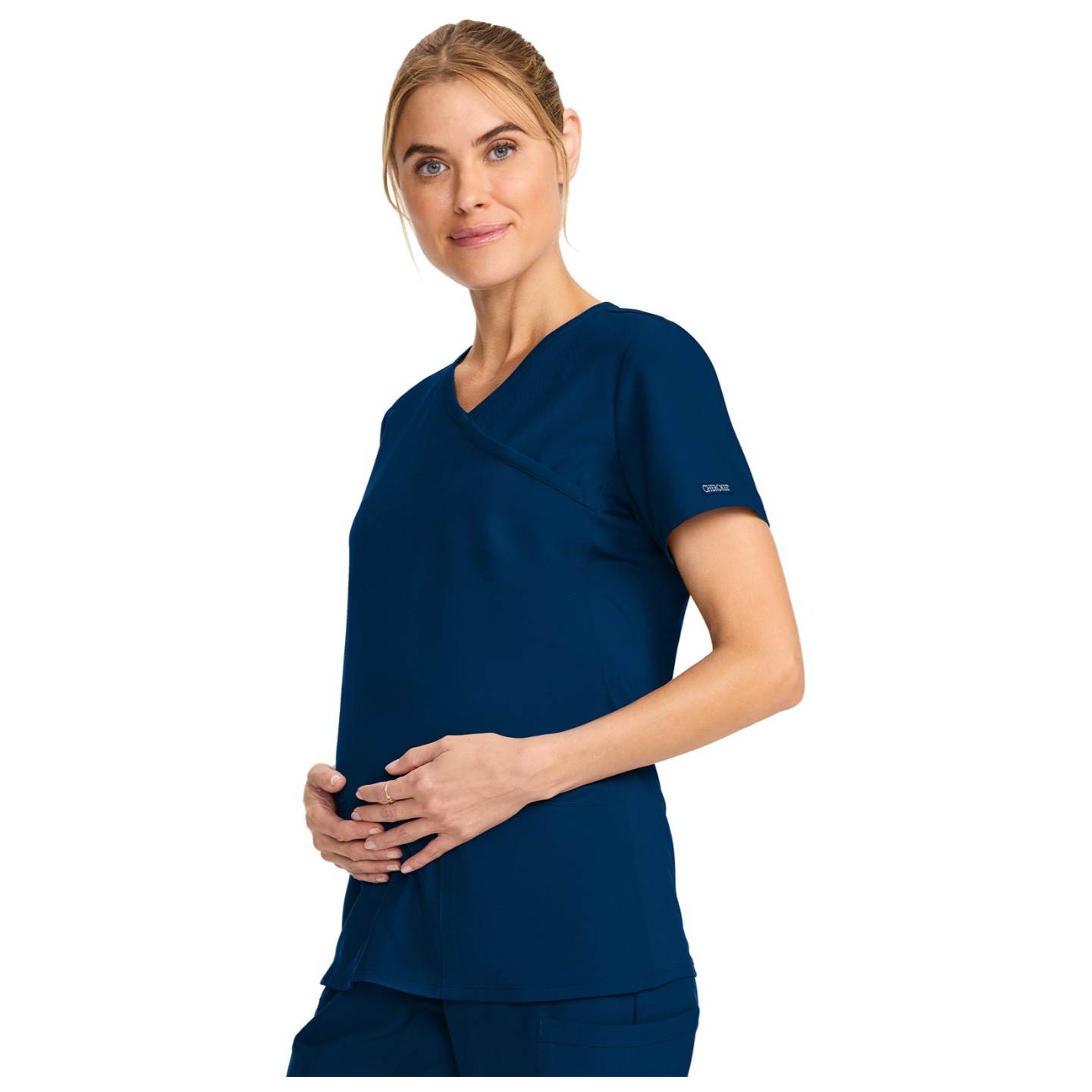 CK701A WW Originals Ultra Maternity Mock Wrap Top by Cherokee