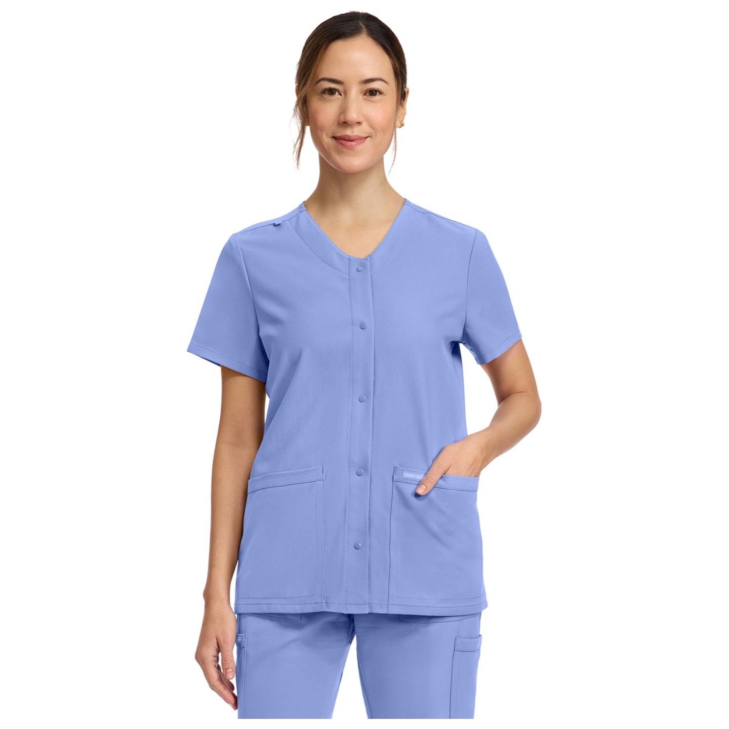 CK844A WW Originals Ultra 2 Pocket Snap-Front Top by Cherokee