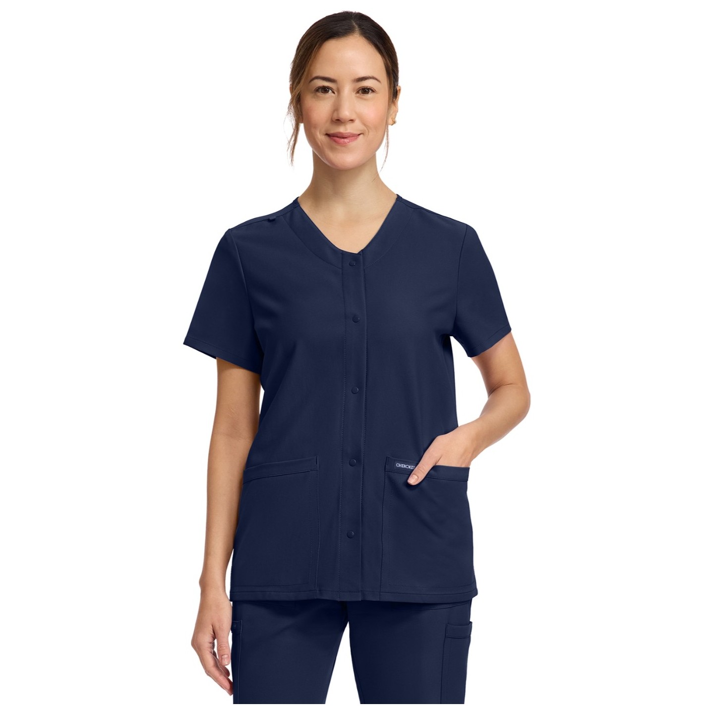 CK844A WW Originals Ultra 2 Pocket Snap-Front Top by Cherokee