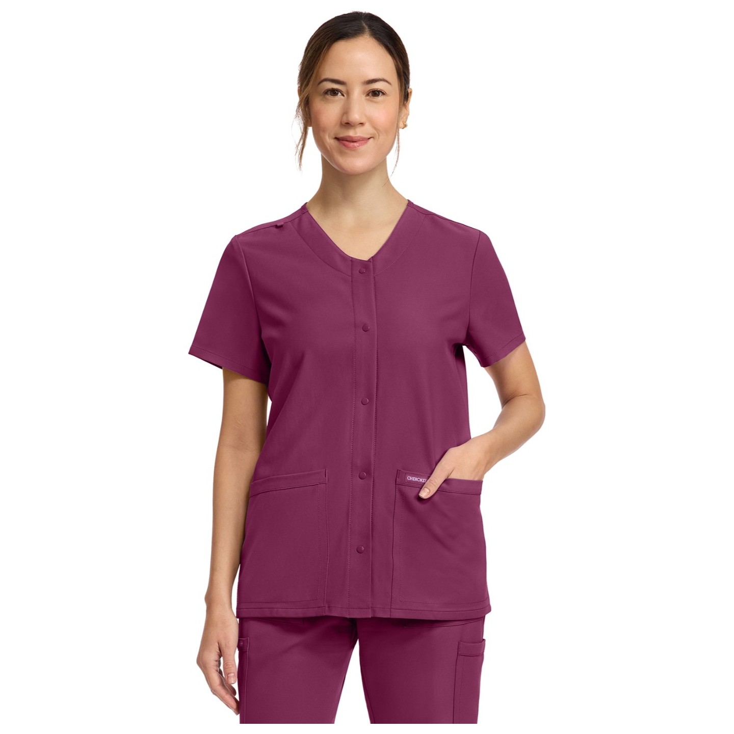 CK844A WW Originals Ultra 2 Pocket Snap-Front Top by Cherokee