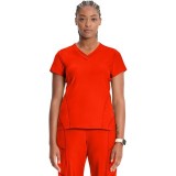 IN706A Kinetic V-Neck 2 Zip Pocket Knit Top by Infinity