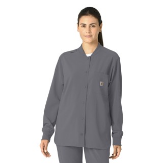 C82210 Carhartt Force Cross-Flex Women's Snap Front Shirt Jacket