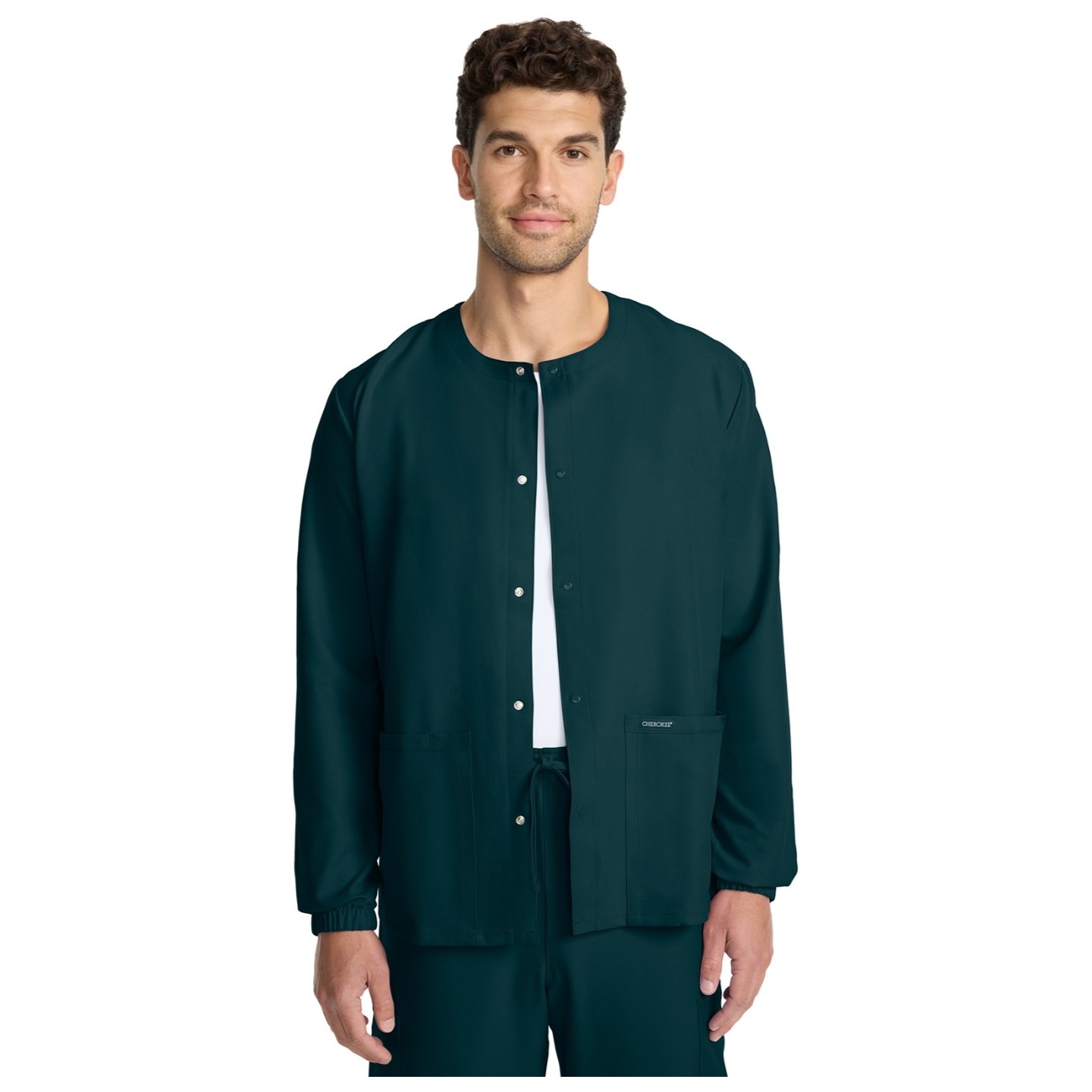 CK393A WW Originals Ultra Unisex Snap Front Warm Up Jacket by Cherokee