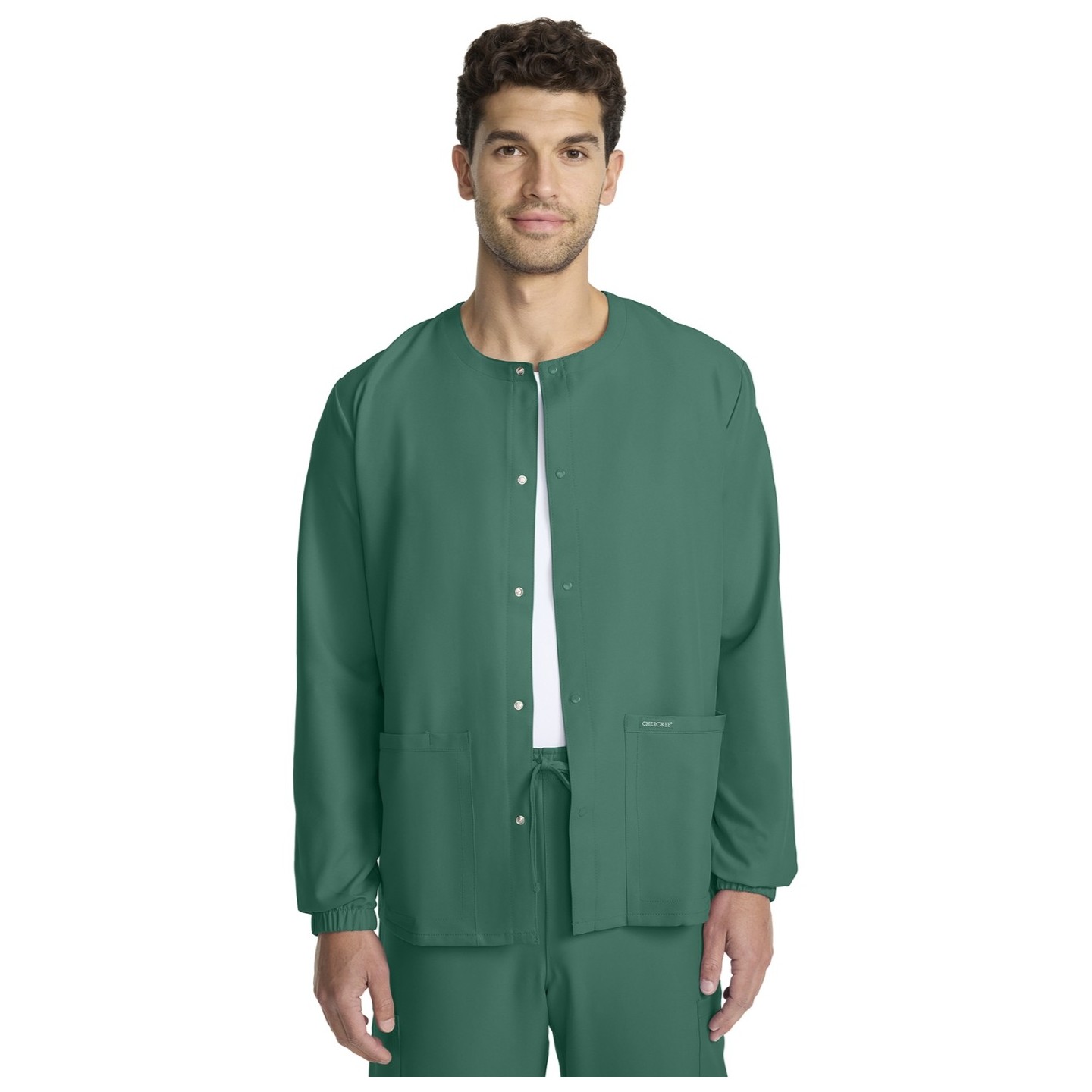 CK393A WW Originals Ultra Veste d'Échauffement Unisexe à Fermature Snap par Cherokee