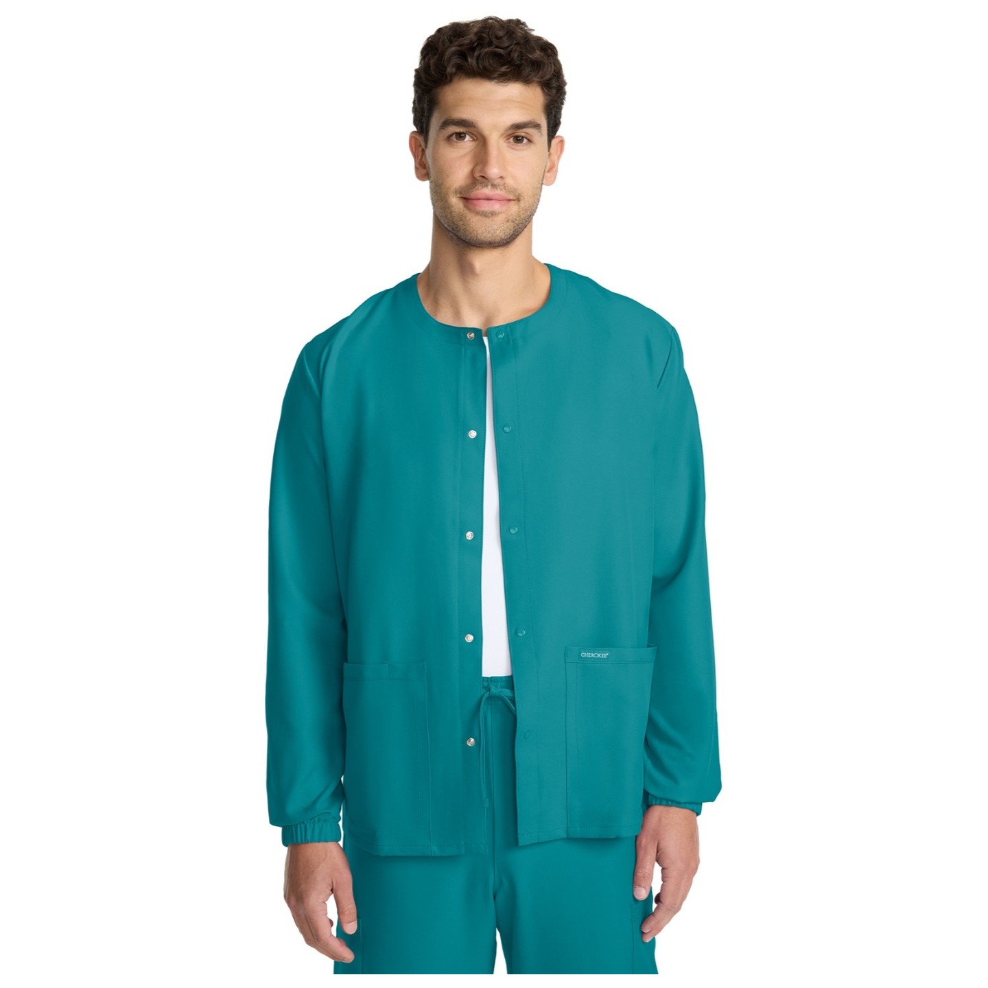 CK393A WW Originals Ultra Unisex Snap Front Warm Up Jacket by Cherokee