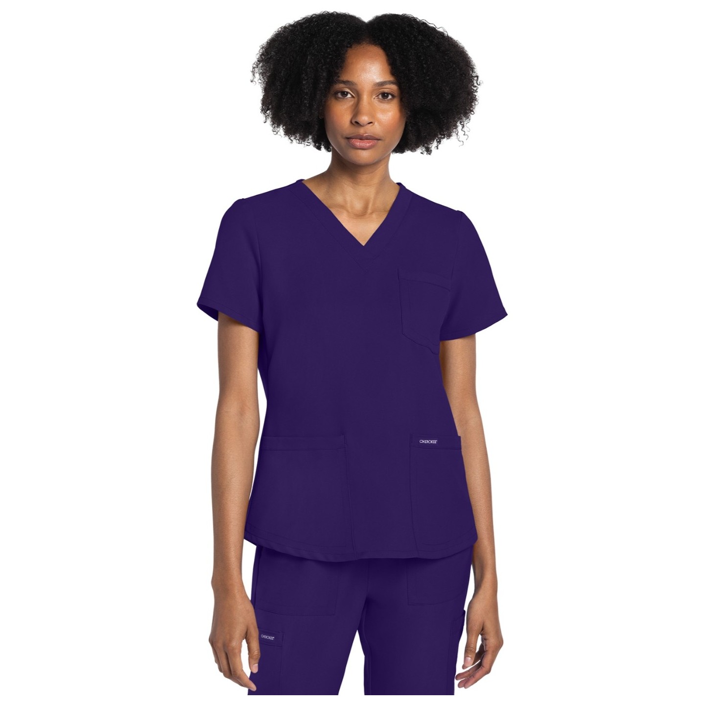 CK961A WW Originals Ultra 3 Pocket V-Neck Top by Cherokee