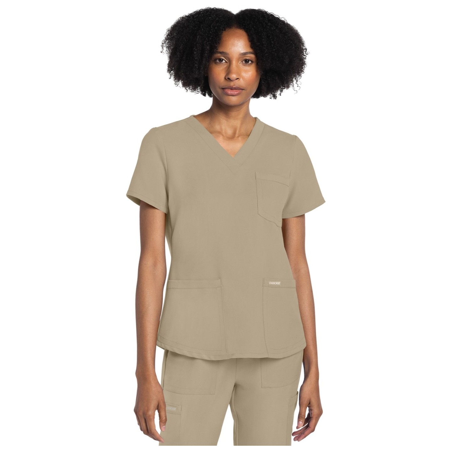CK961A WW Originals Ultra 3 Pocket V-Neck Top by Cherokee