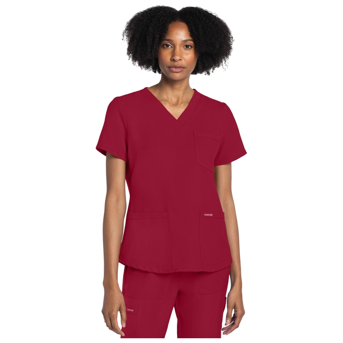 CK961A WW Originals Ultra 3 Pocket V-Neck Top by Cherokee