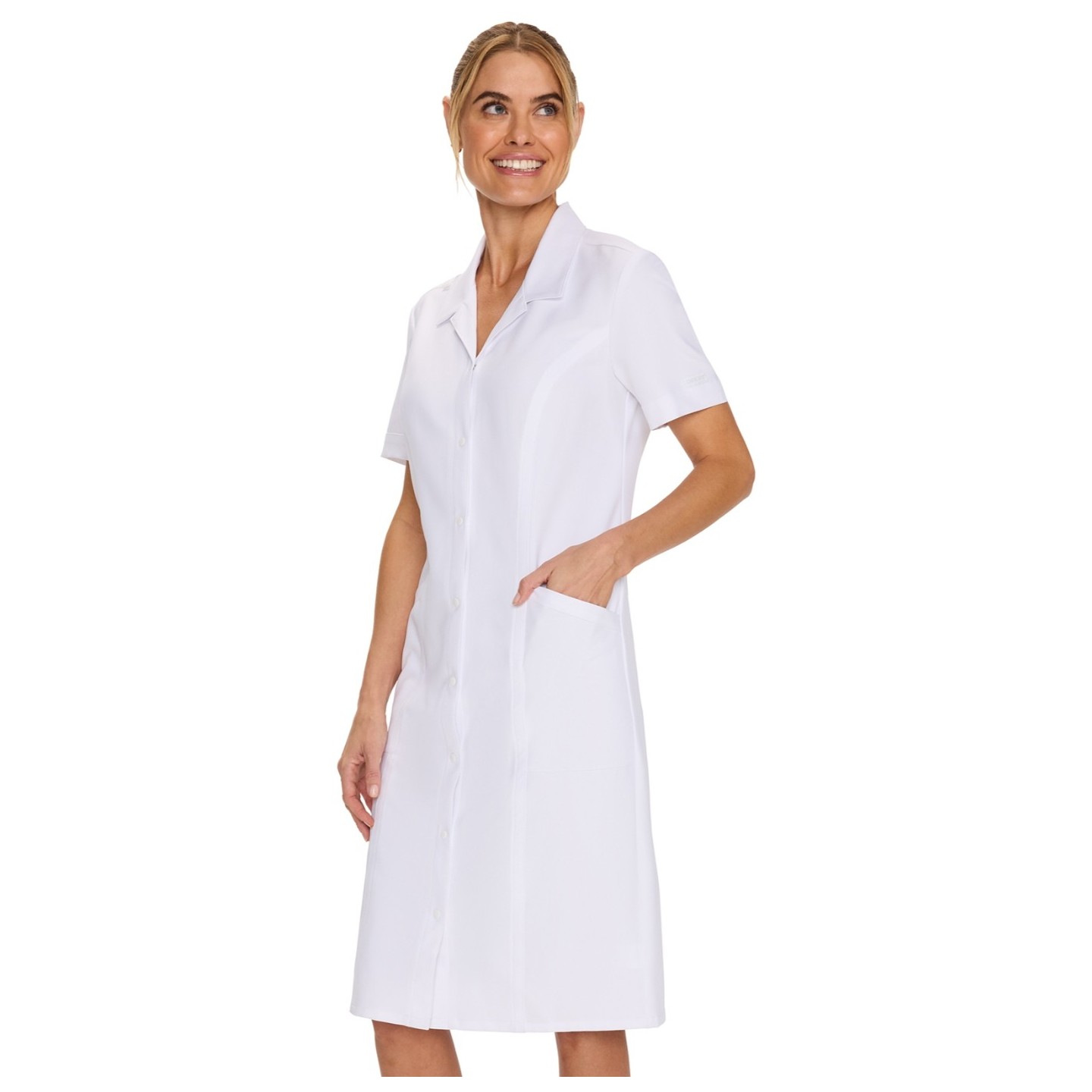 CK512A WW Originals Ultra Button Front Dress by Cherokee