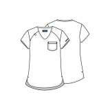 CK954A WW Originals Ultra Tuck-in V-Neck Top by Cherokee