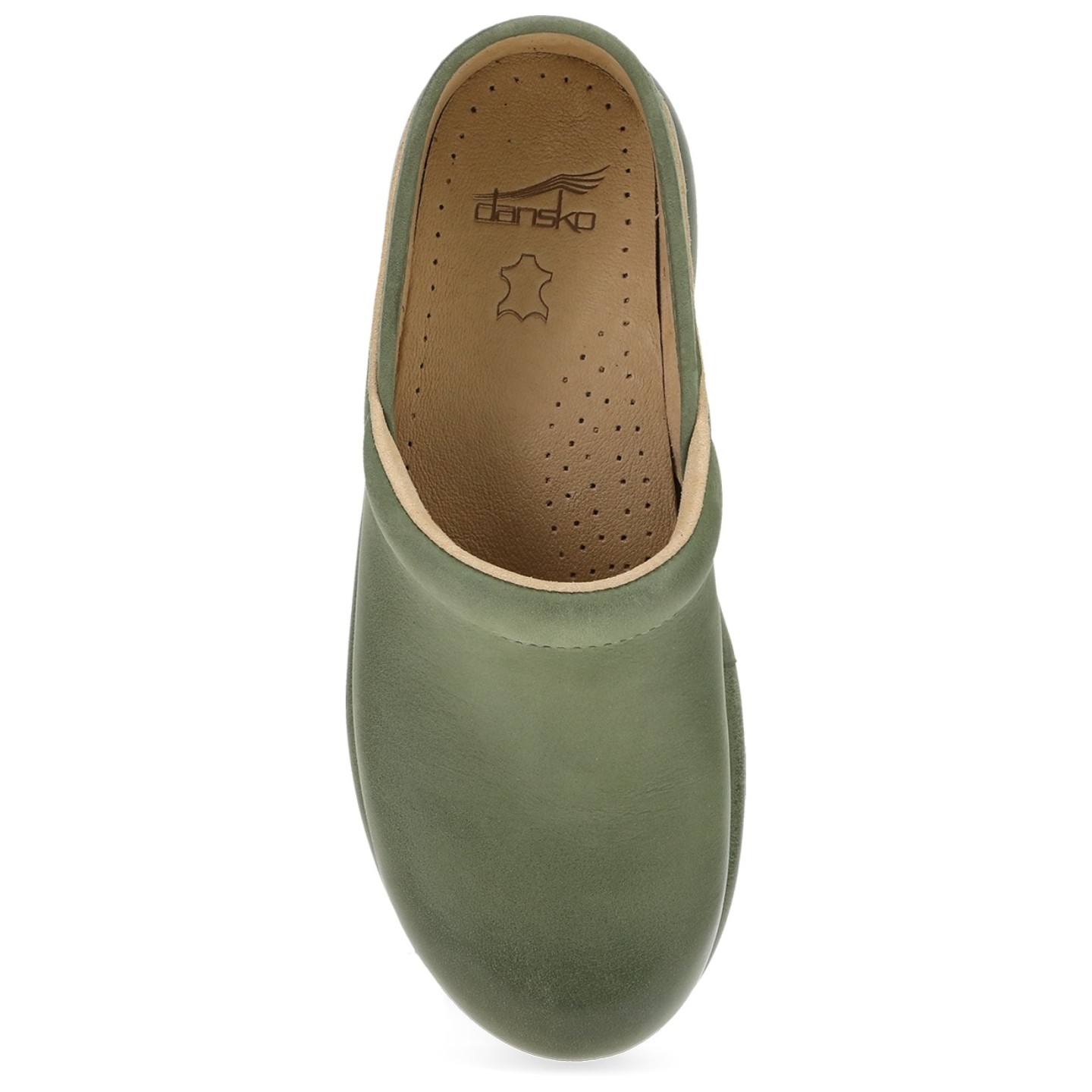 Sabot Platforme Pro Nubuck Bruni Vert par Dansko