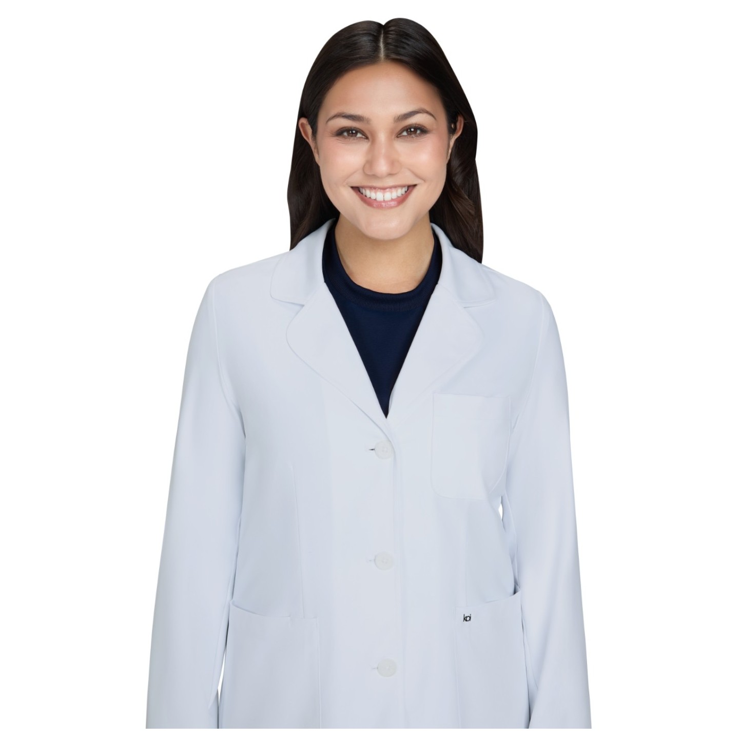 472 Essentials Amelia Water Repellent 5 Pocket Lab Coat by koi