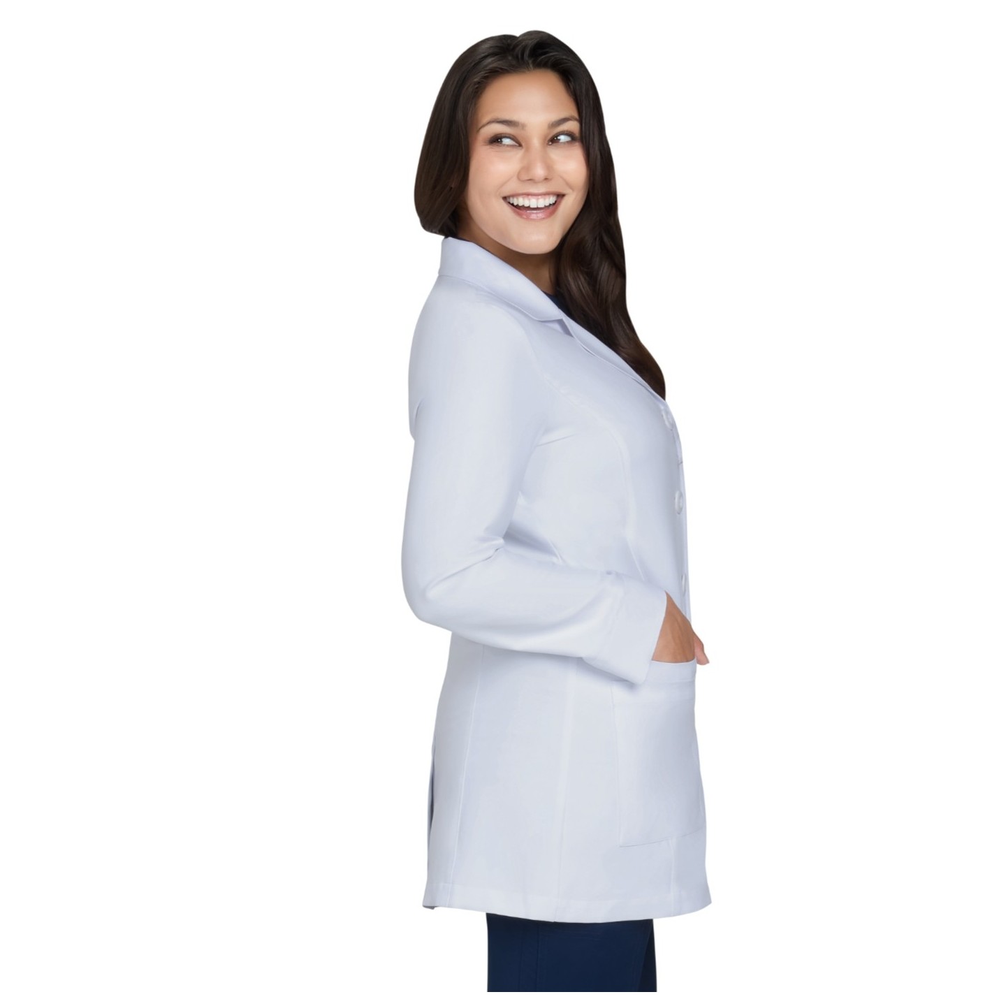 473 Essentials Connect 3 Pocket Water Repellant Lab Coat by koi