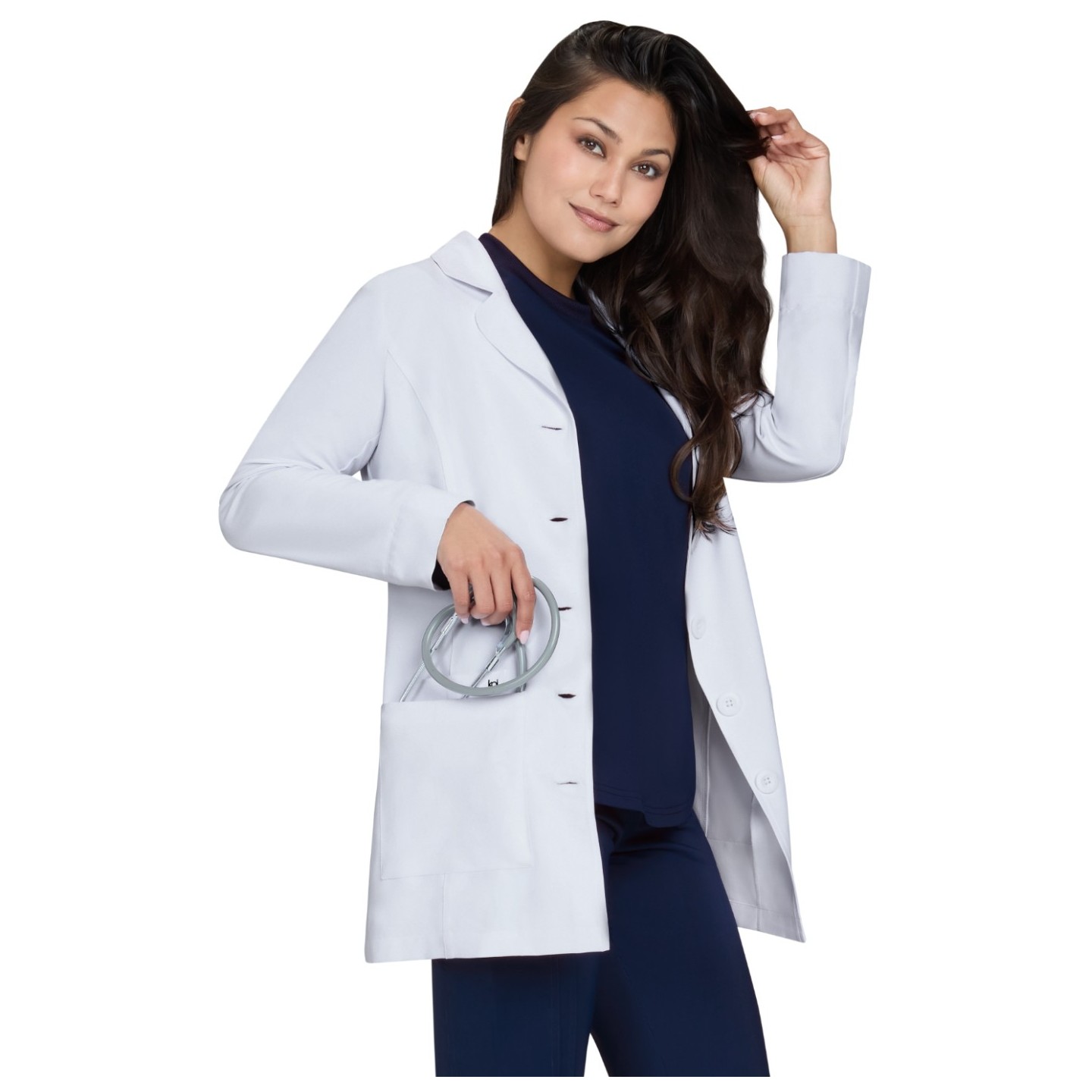 473 Essentials Connect 3 Pocket Water Repellant Lab Coat by koi