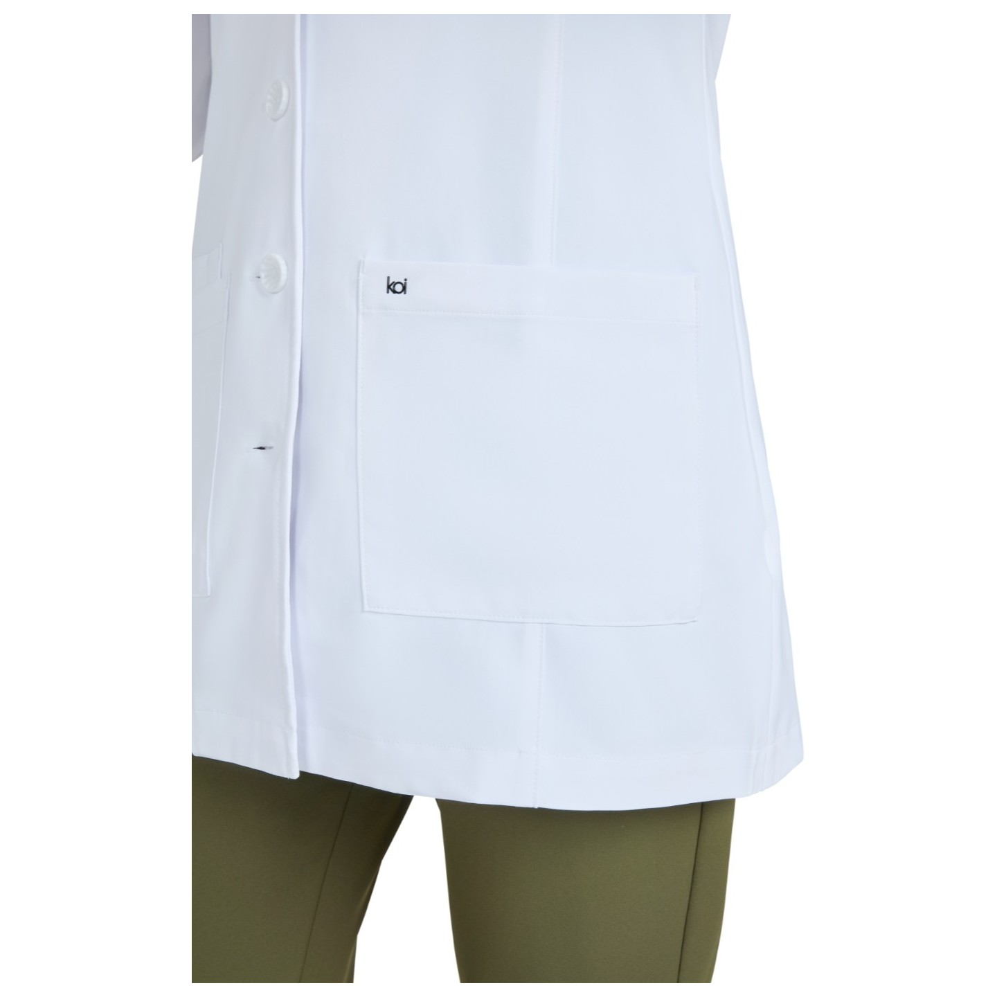 464 Essentials Hema 4 Pocket Stretch Lab Coat by koi