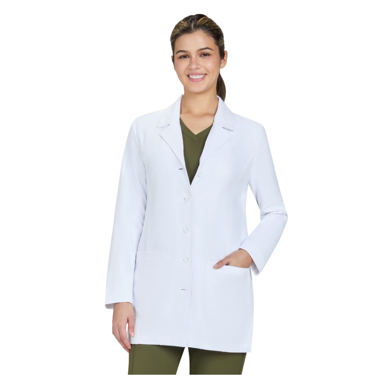 464 Essentials Hema 4 Pocket Stretch Lab Coat by koi
