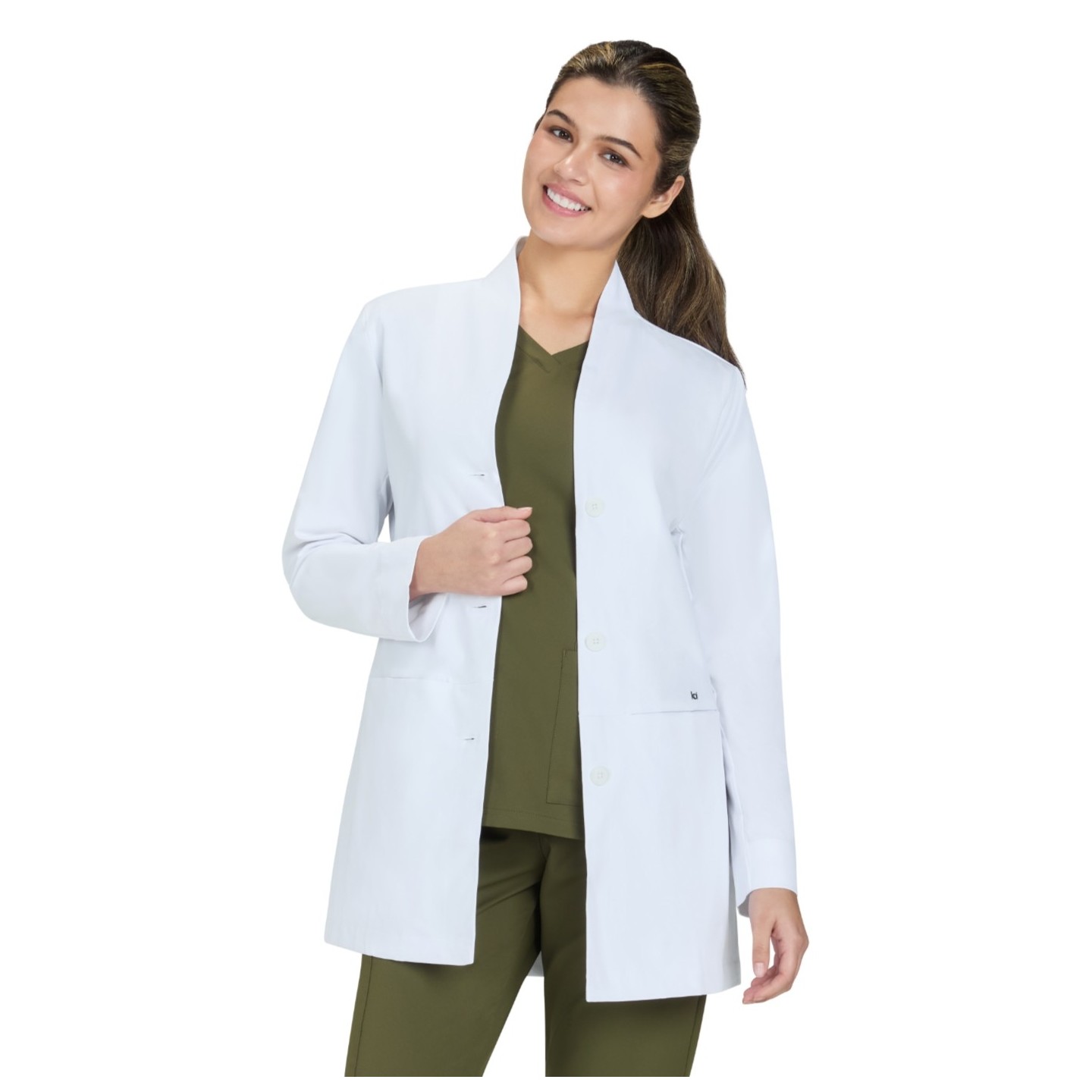 465 Essentials Care 4 Pocket Stretch Lab Coat by koi