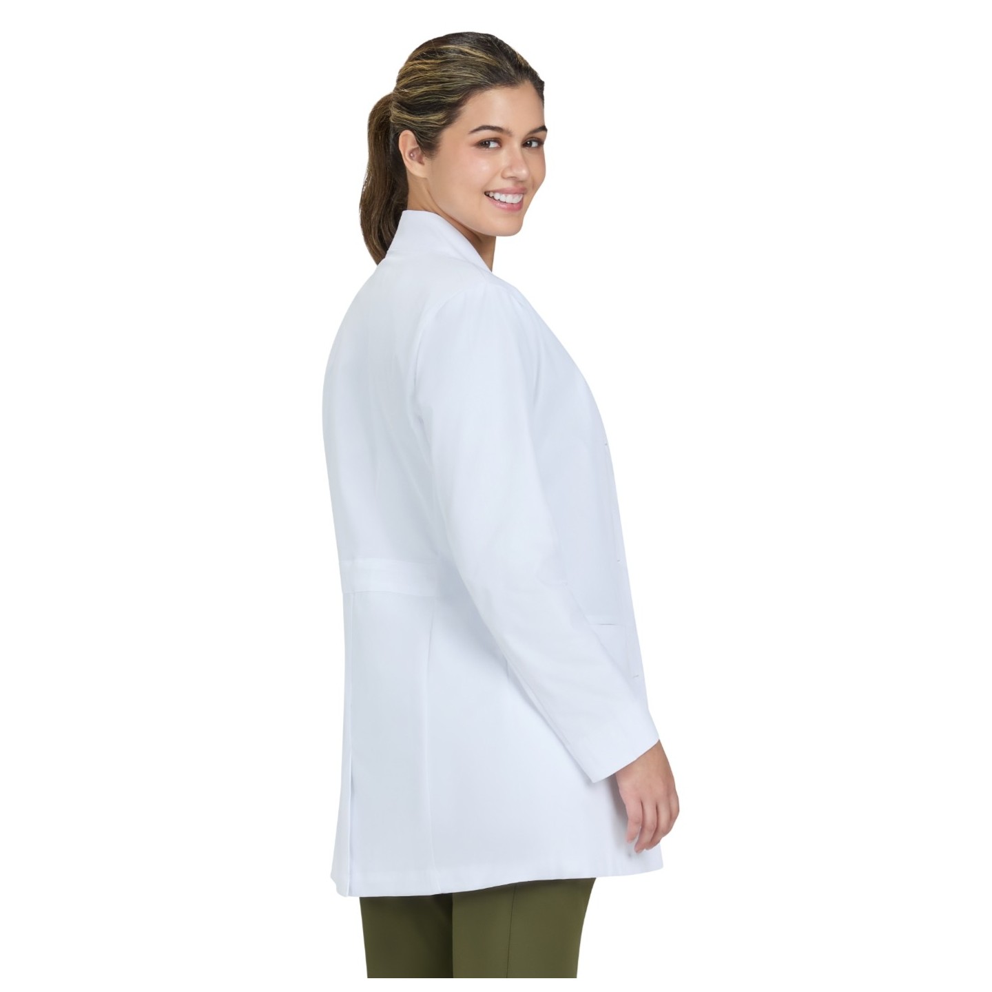 465 Essentials Care 4 Pocket Stretch Lab Coat by koi