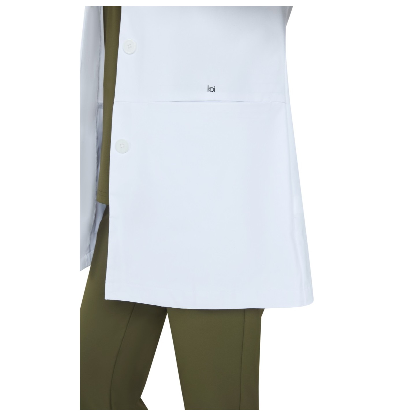 465 Essentials Care 4 Pocket Stretch Lab Coat by koi