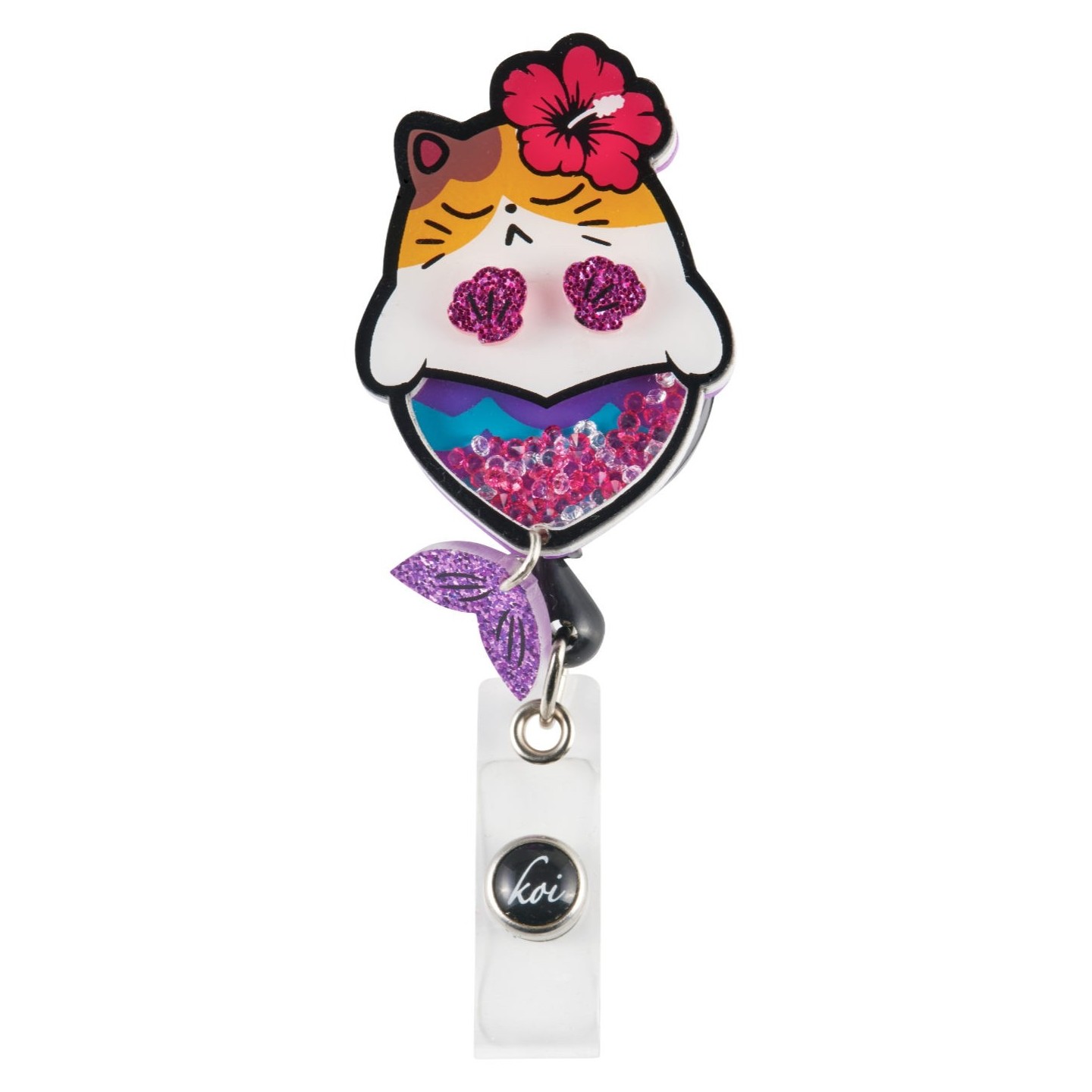 A156 koi Porte-Badge Rétractable Dynamique - Meowmaid