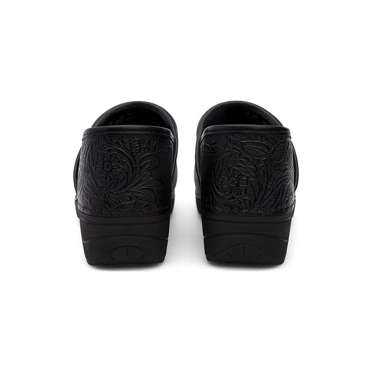 XP 2.0 Black Floral Tooled by Dansko - Slip-resistant Rubber Outsole