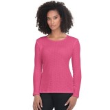 1110 Essentials Rohan Heart Pointelle Long Sleeve Underscrub by koi