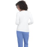 1110 Essentials Rohan Heart Pointelle Long Sleeve Underscrub by koi