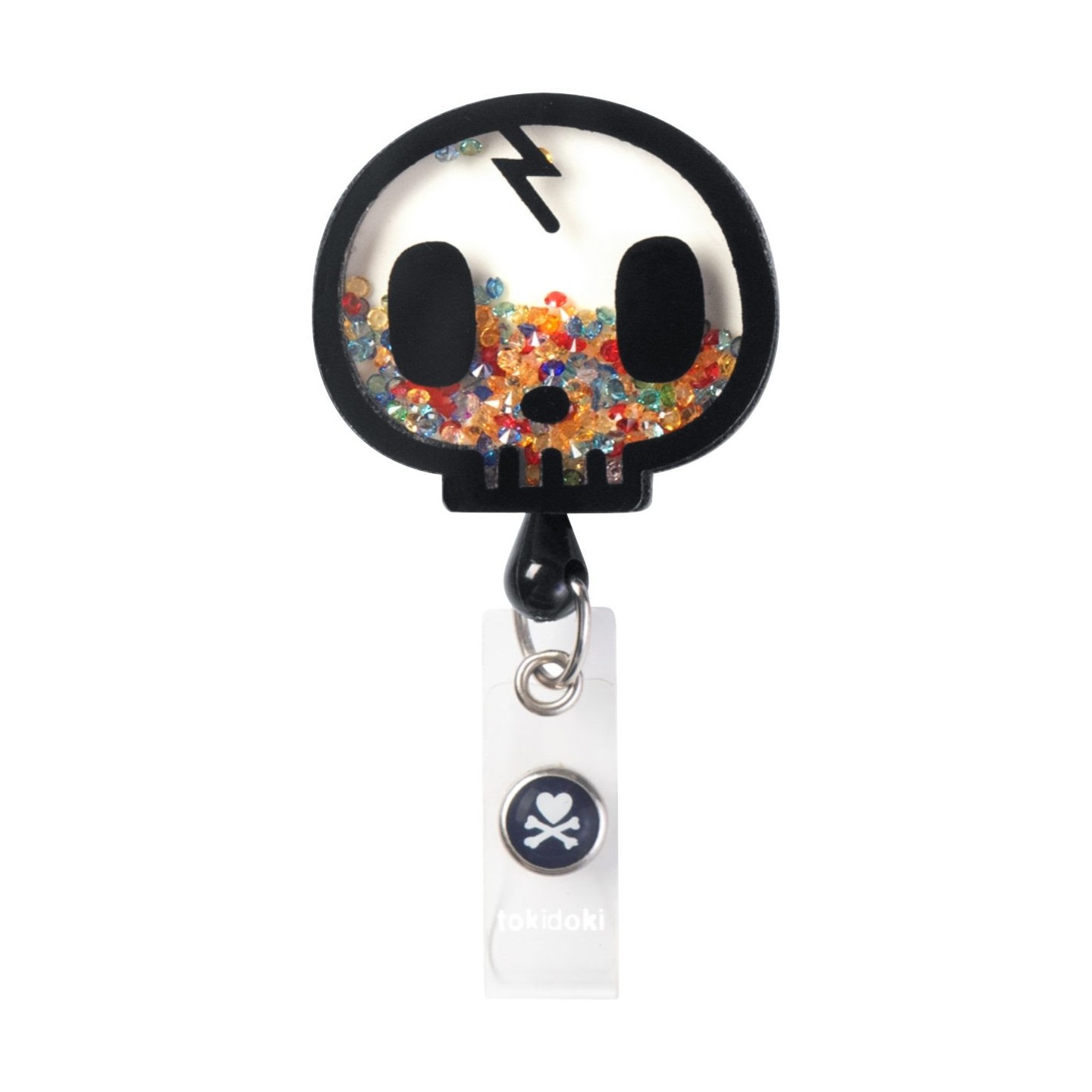 A157 koi Porte-Badge Rétractable Dynamique - tokidoki Skull