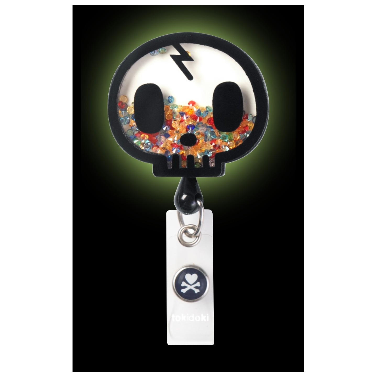 A157 koi Porte-Badge Rétractable Dynamique - tokidoki Skull