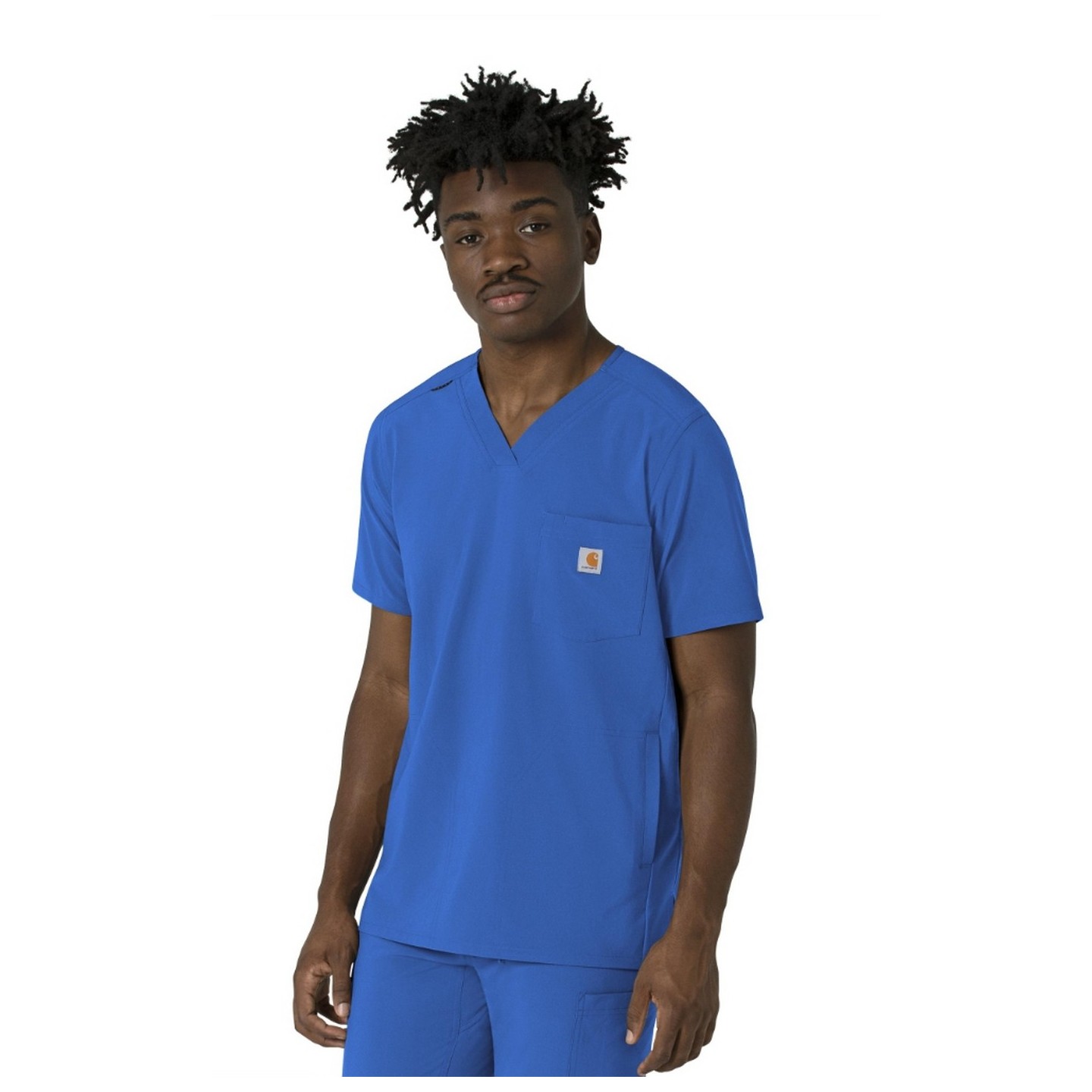 C16410 Carhartt Force Cross-Flex Men's 3 Pocket V-Neck Scrub Top