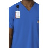 C16410 Carhartt Force Cross-Flex Men's 3 Pocket V-Neck Scrub Top