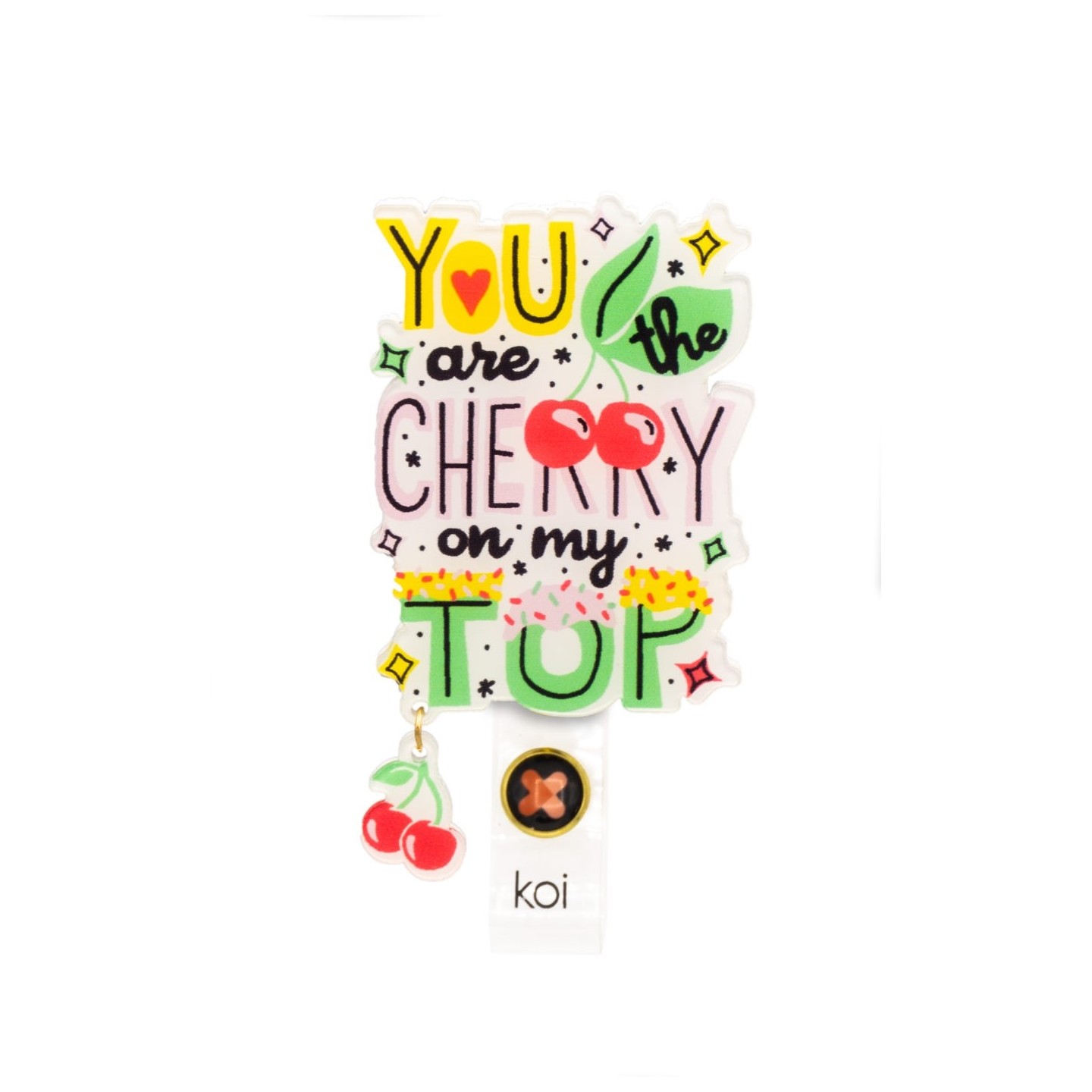 A156A koi Artist Series Porte-Badge Rétractable Dynamique - Cherry On Top