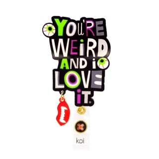 A156A koi Artist Series Porte-Badge Rétractable Dynamique - You're Weird