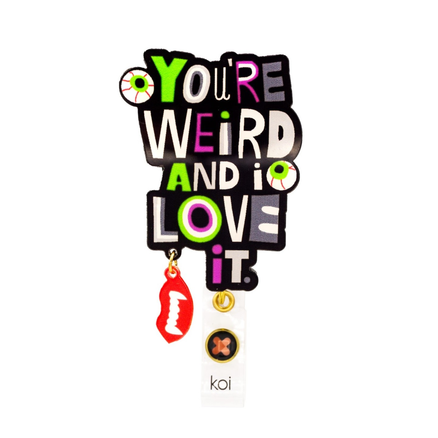 A156A koi Artist Series Porte-Badge Rétractable Dynamique - You're Weird