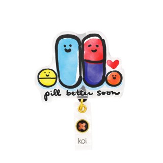 A156A koi Artist Series Porte-Badge Rétractable Dynamique - Pill Better