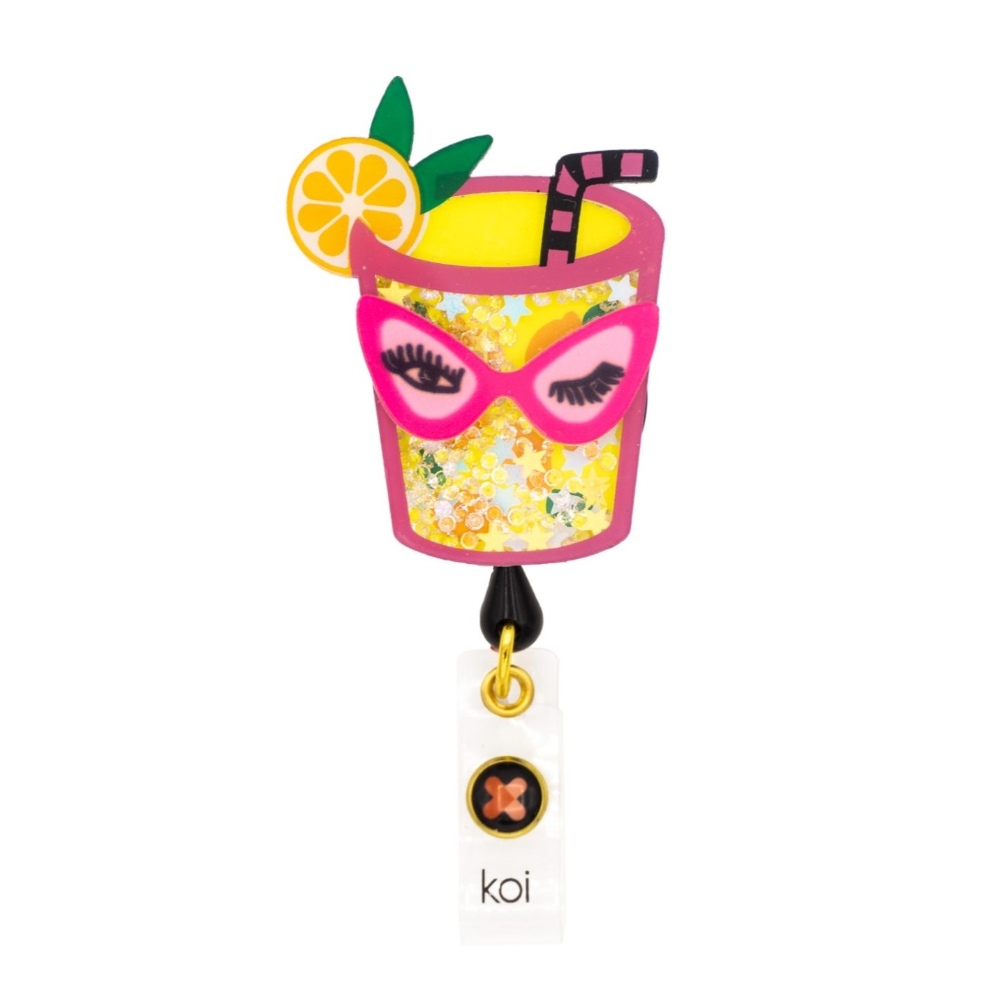 A156A koi Artist Series Porte-Badge Rétractable Dynamique - Lemonade Girl