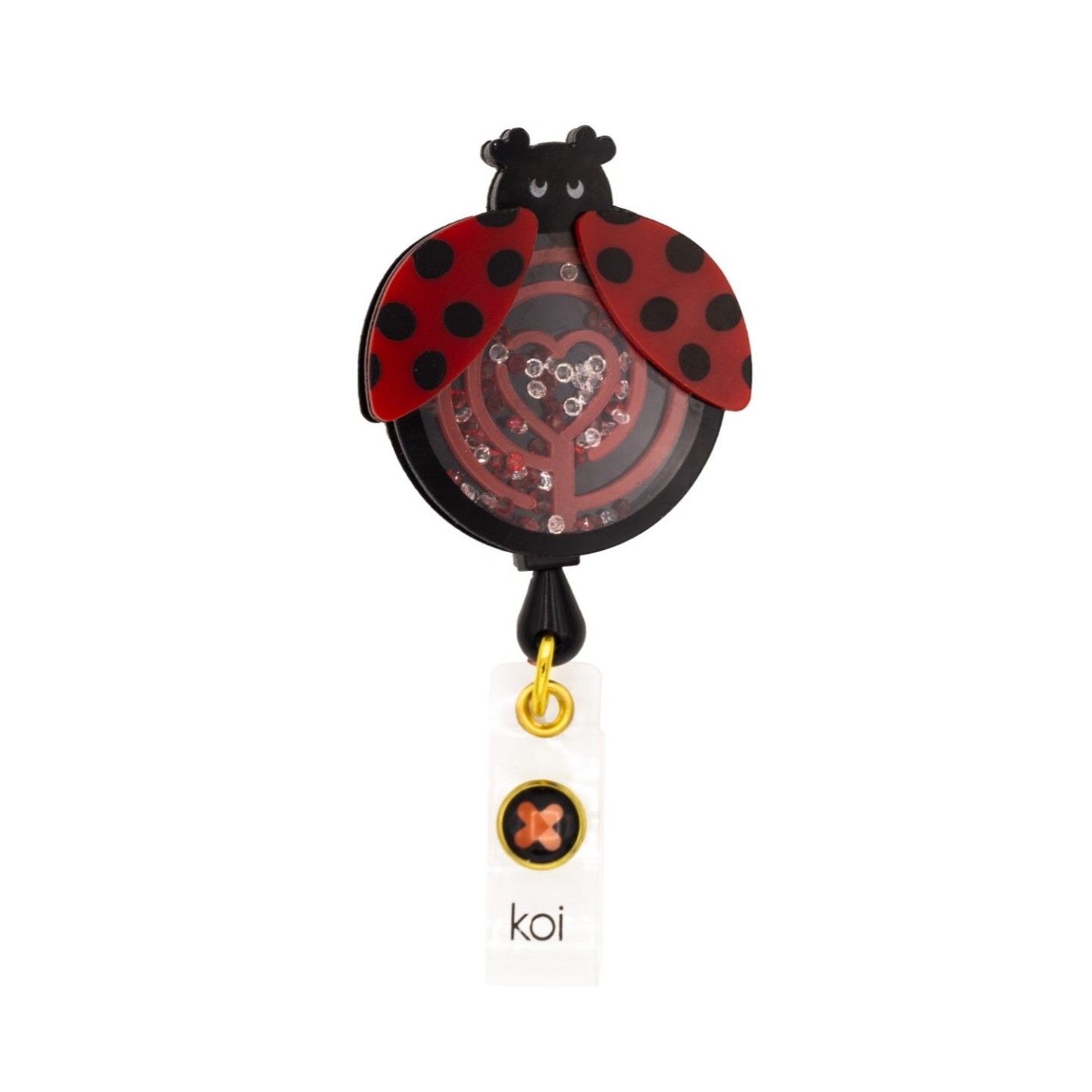 A156A koi Artist Series Porte-Badge Rétractable Dynamique - Ladybug Maze