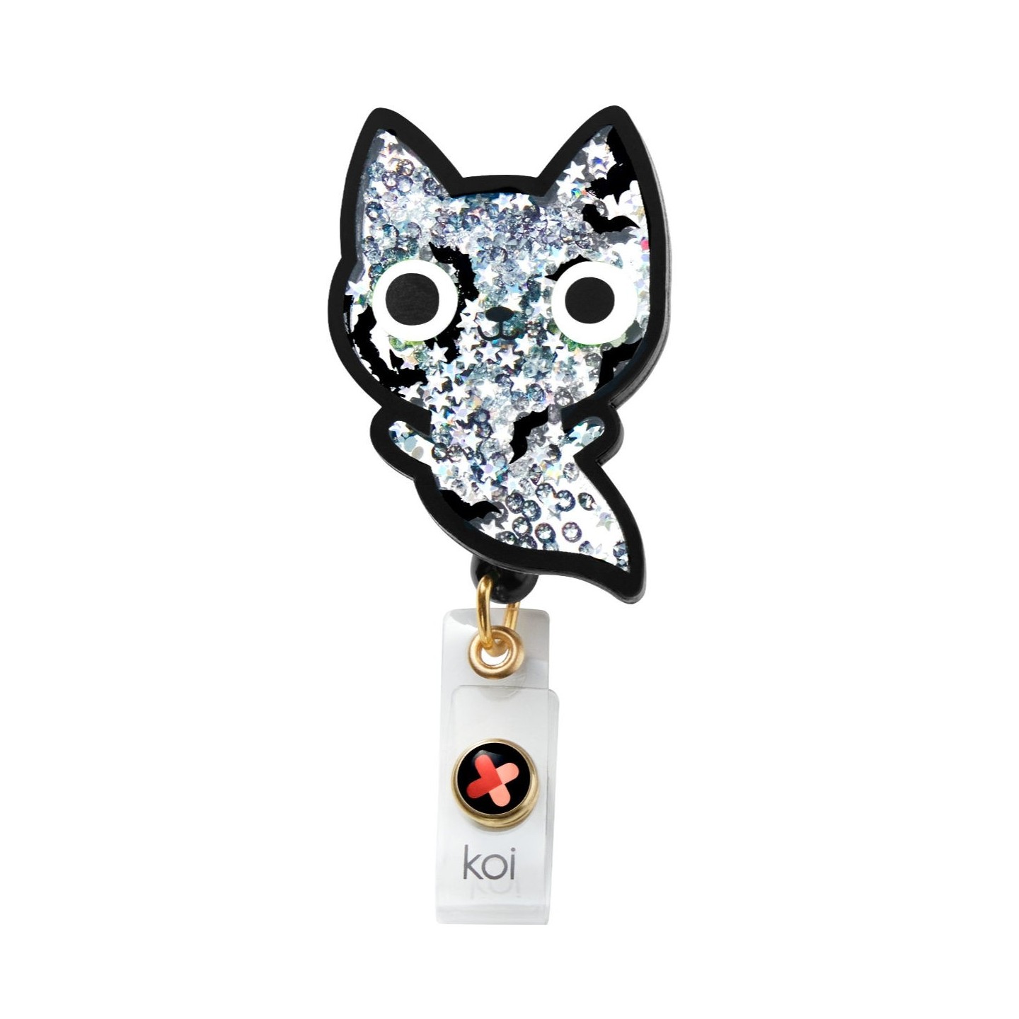 A156A koi Artist Series Porte-Badge Rétractable Dynamique - Ghost Cat