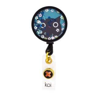 A156A koi Artist Series Porte-Badge Rétractable Dynamique - Flower Cat