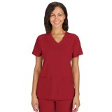 C101 Cureology Cardi Modern 2 Pocket V-Neck Top by koi