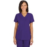 C101 Cureology Cardi Modern 2 Pocket V-Neck Top by koi