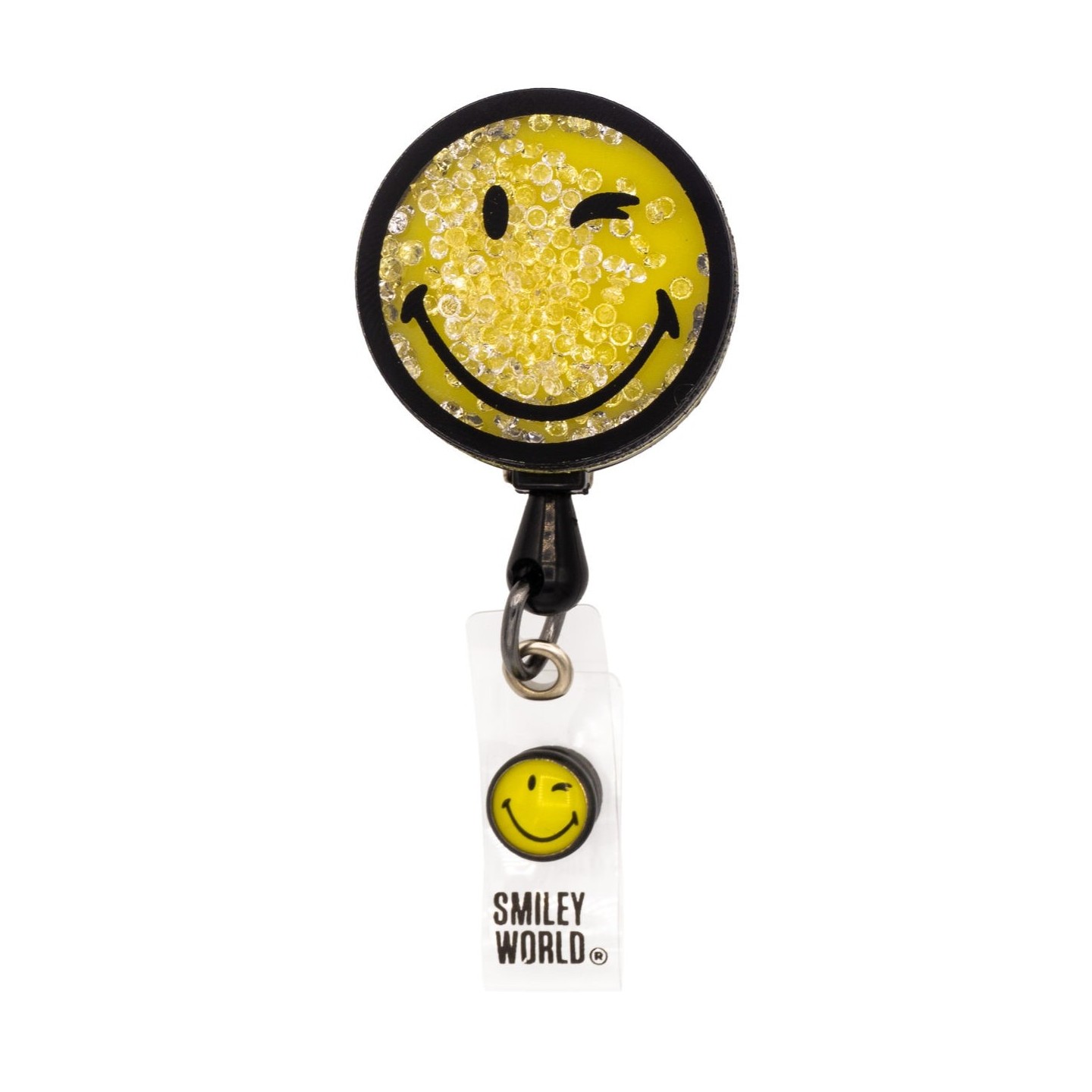 SA156 Smiley World Porte-Badge Rétractable Dynamique par koi - Loving Yellow