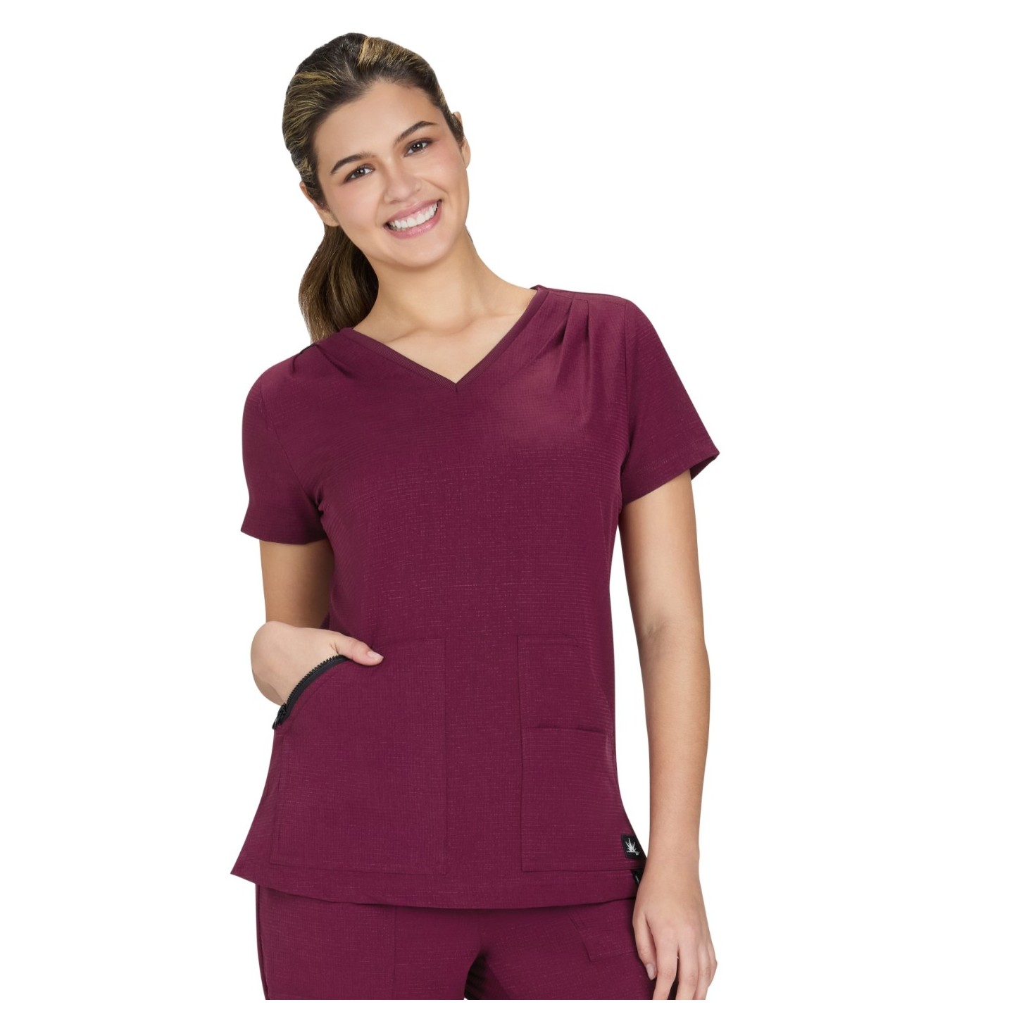 1129 Solis Sari 4 Pocket V-Neck Top by koi