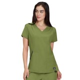 1129 Solis Sari 4 Pocket V-Neck Top by koi