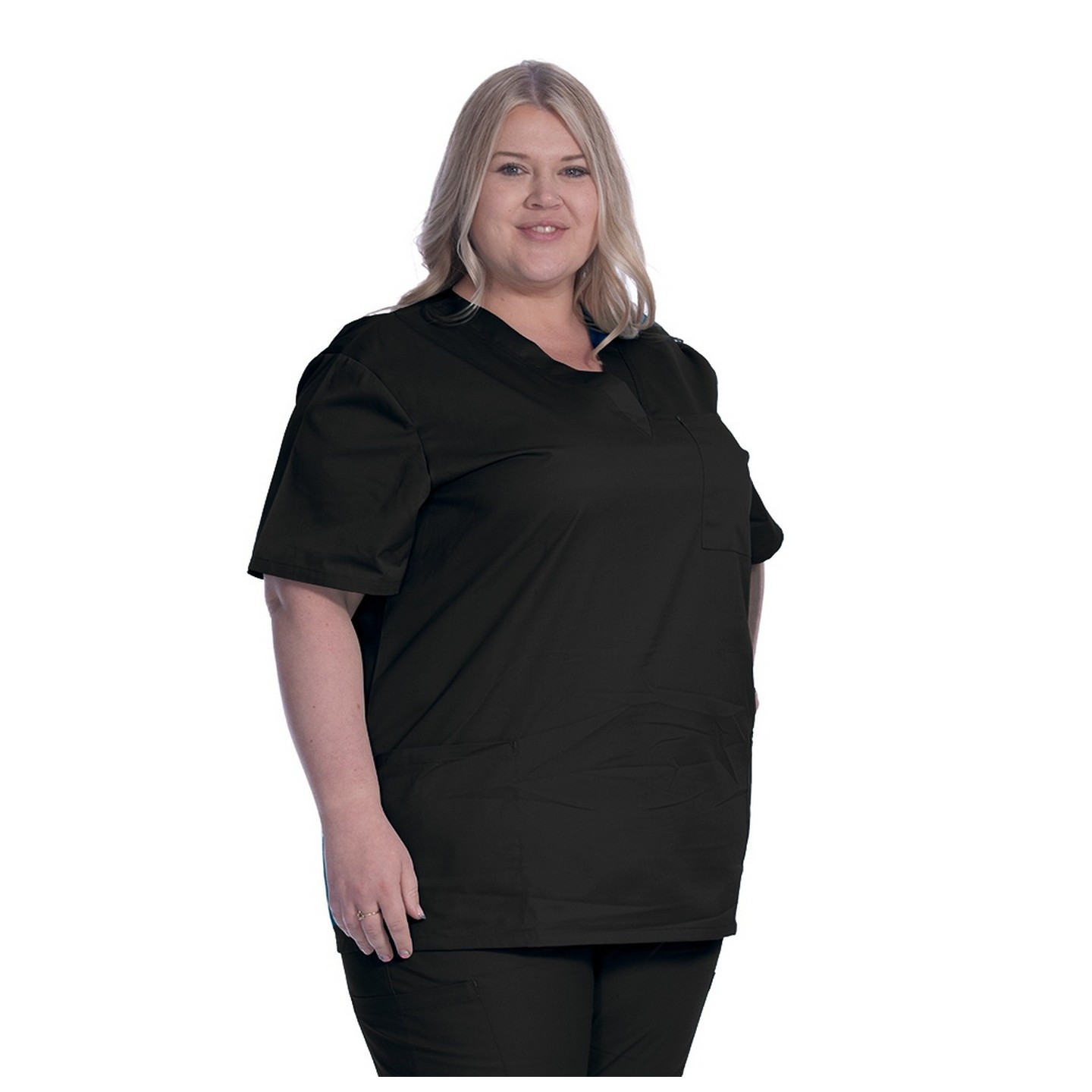 1005 Classix Unisex V-Neck Top with 3 Pockets by Greentown