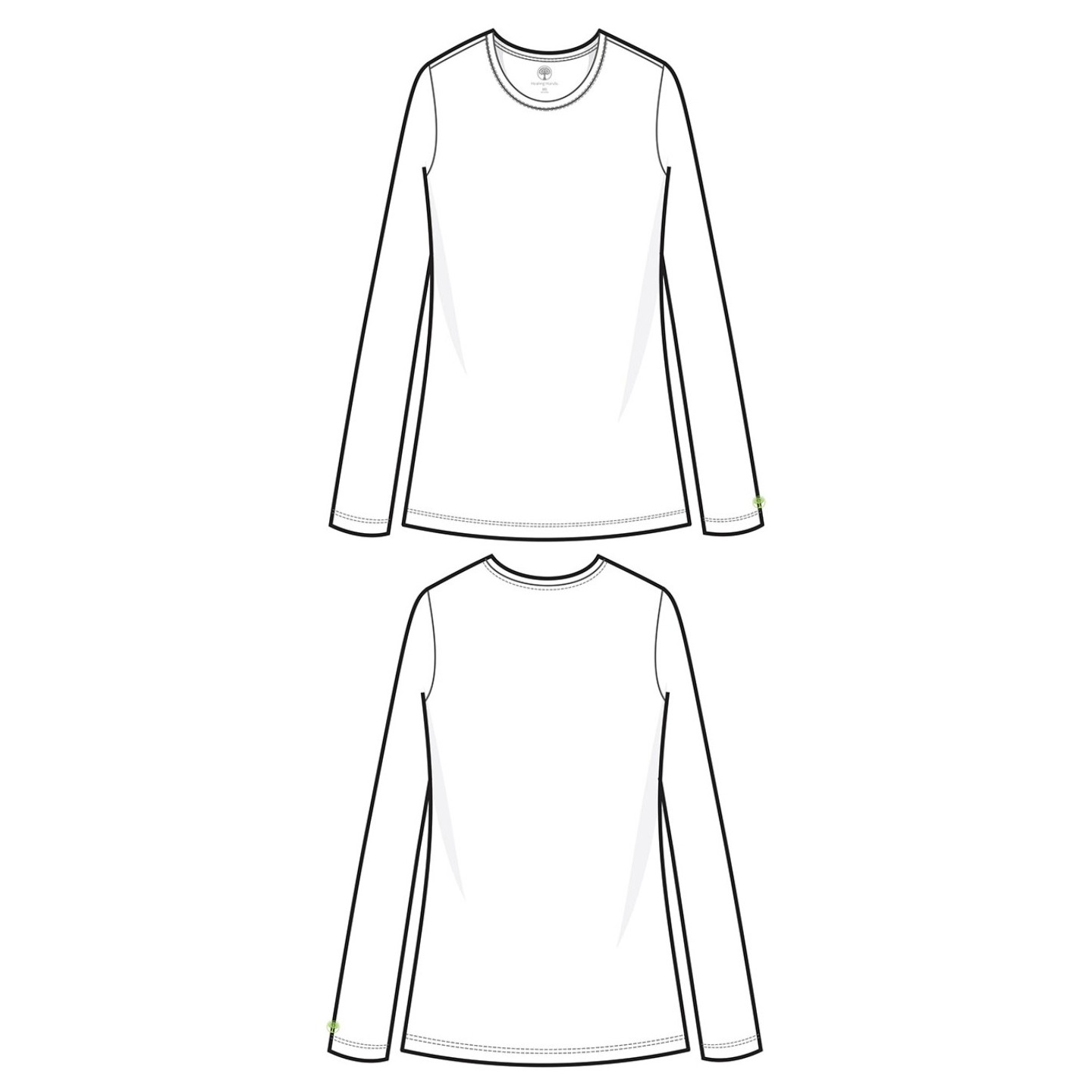 HH816 Healing Hands Melissa Long Sleeve Scrub Print Tee