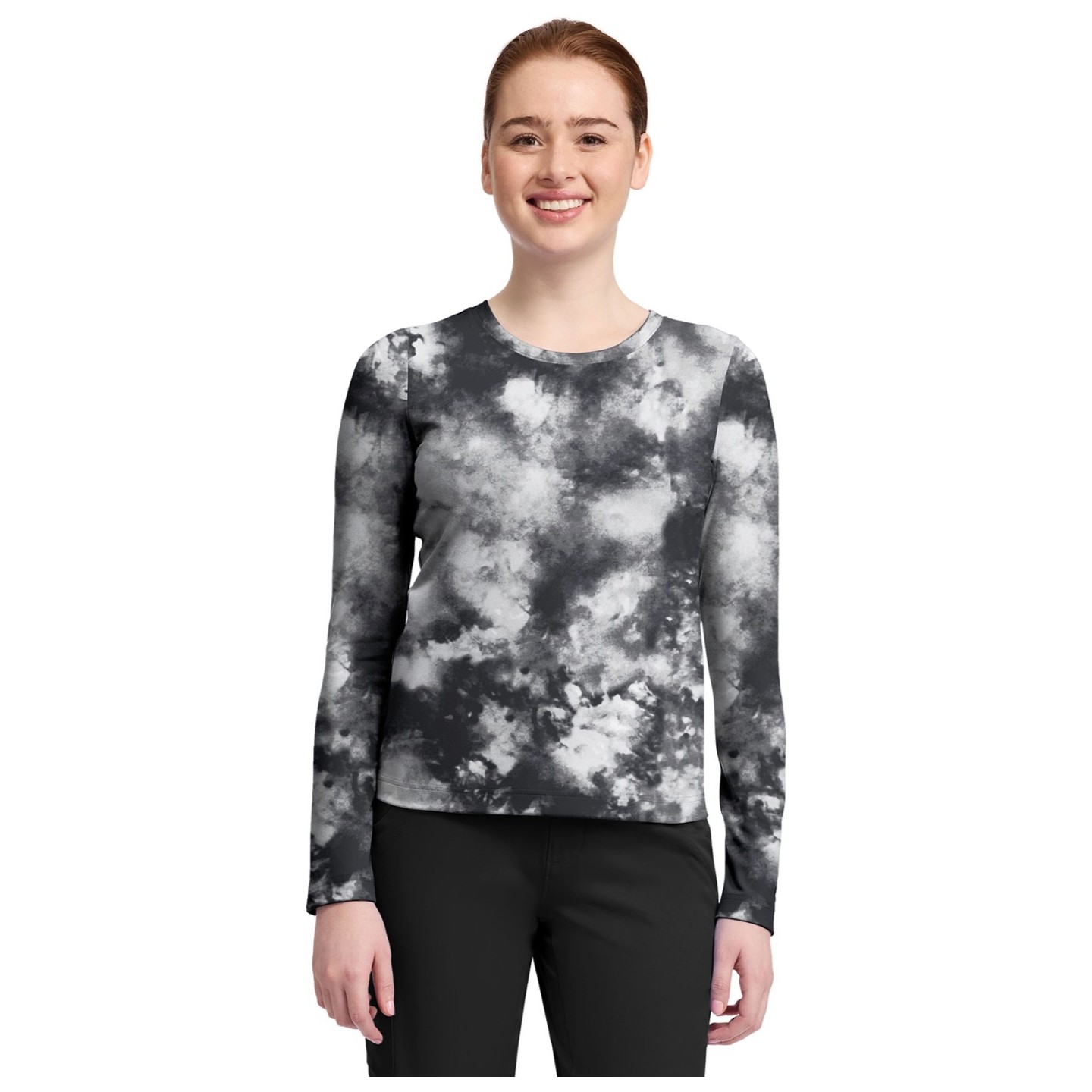 HH816 Healing Hands Melissa Long Sleeve Scrub Print Tee
