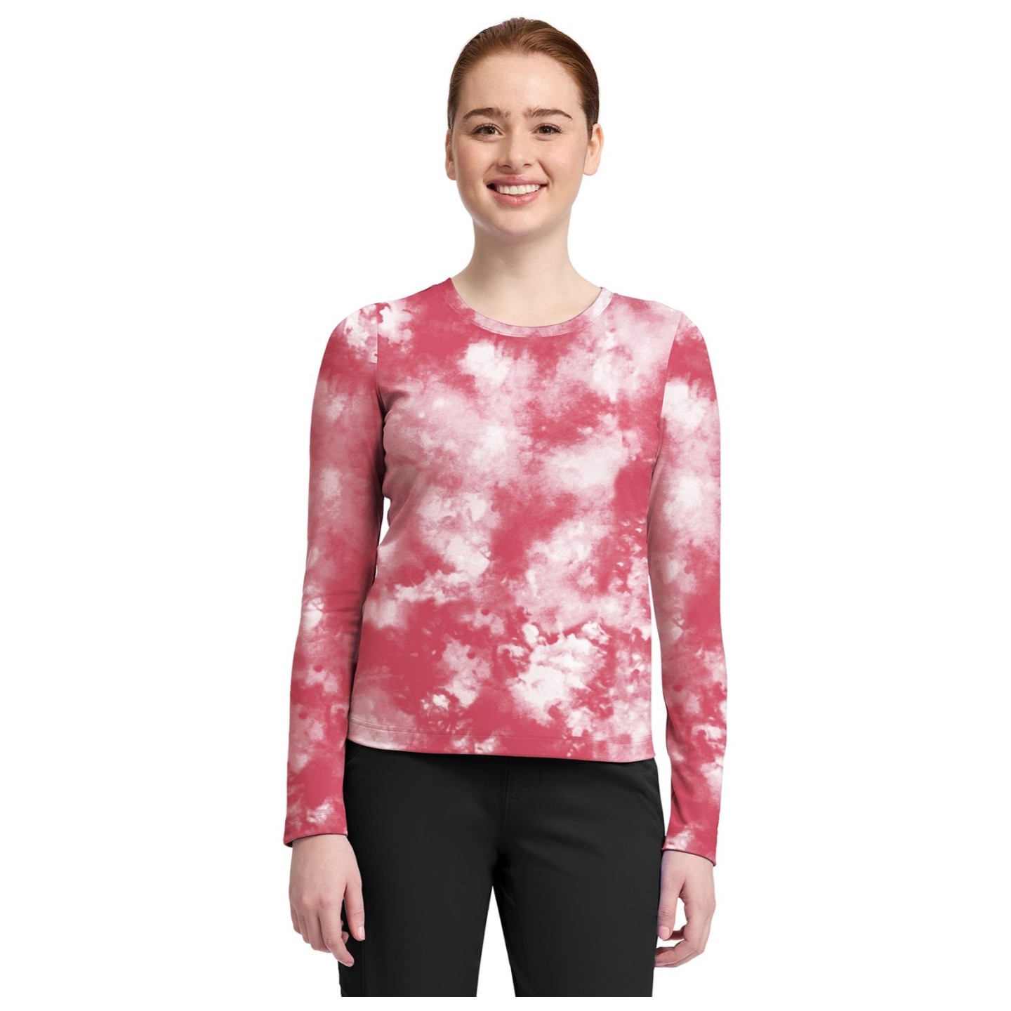 HH816 Healing Hands Melissa Long Sleeve Scrub Print Tee